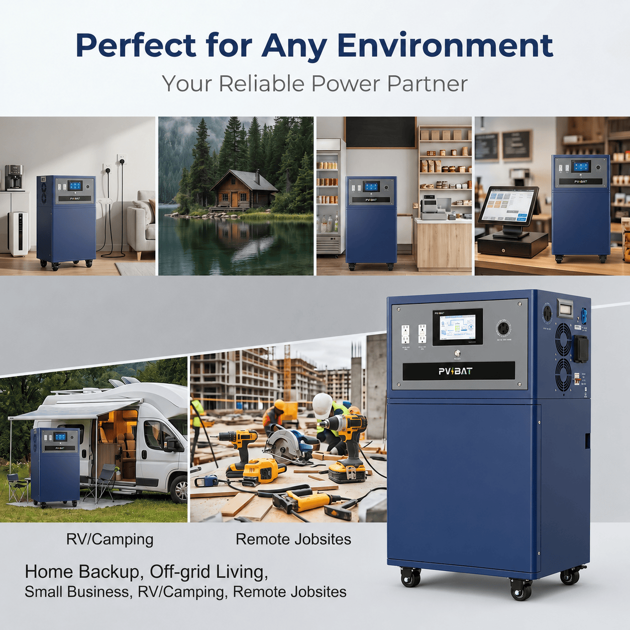 TIGER-T4-72 24kWh All-in-One Mobile Energy Storage System | for Home Backup, Solar Storage & Off-Grid Power