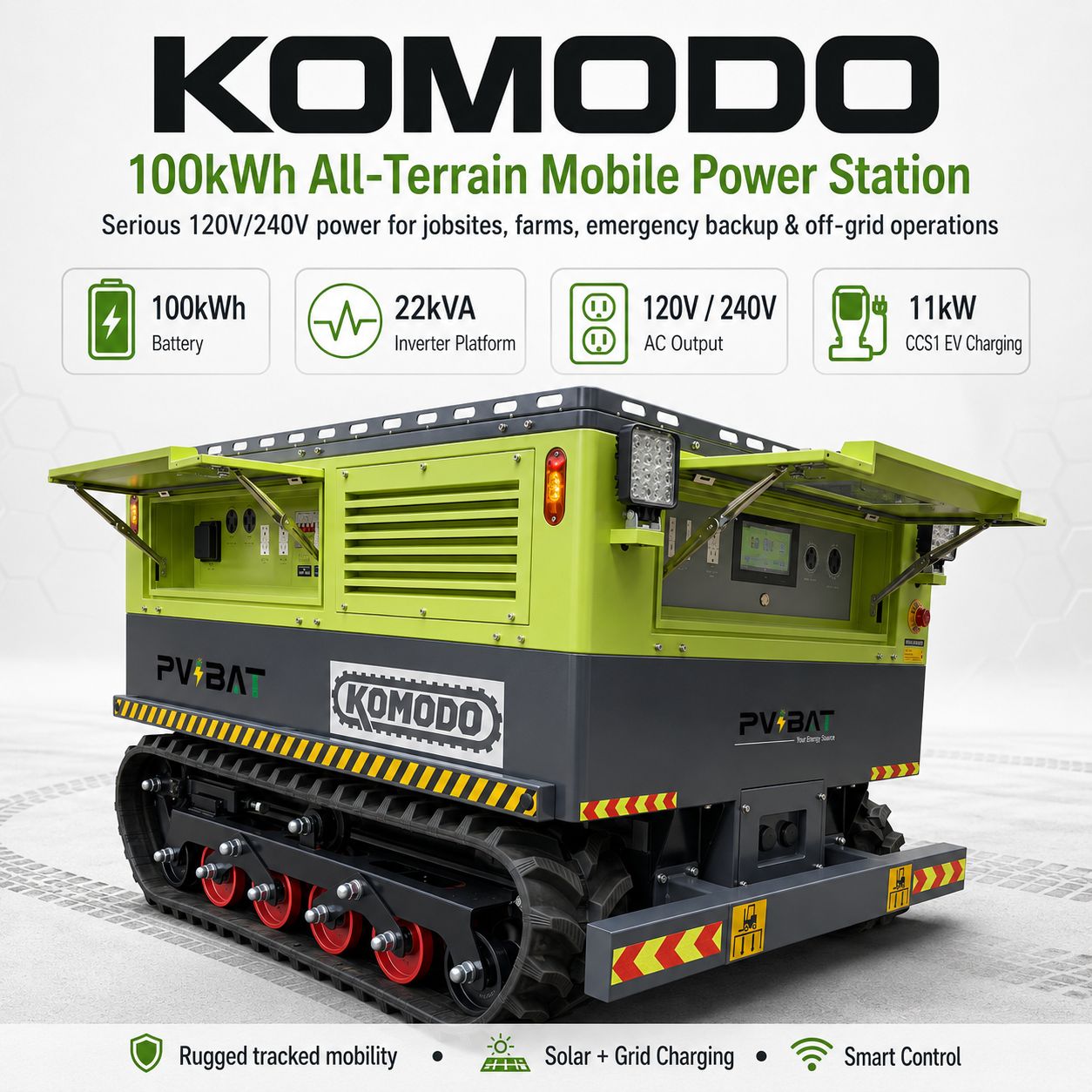 100kWh LiFePO4 mobile power station with 18kW inverter (2)