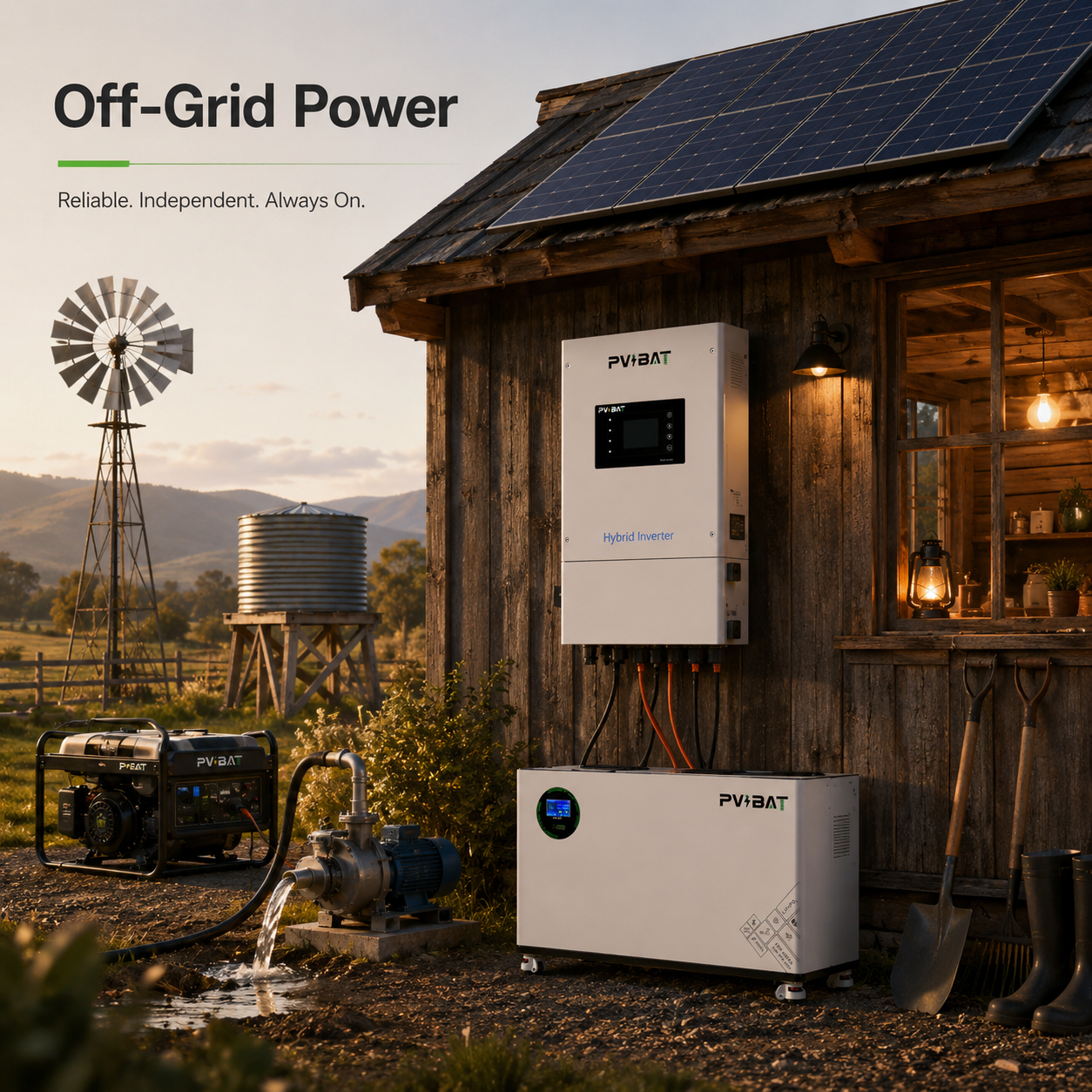 Off-Grid Log Cabins / Farm Energy Storage: Don’t Base Your Choice on Urban Homes—It’s a Whole Different Story