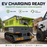 KOMODO-72 mobile power station with integrated CCS1 EV charging, 48A at 220V and up to 11kW on-site charging support