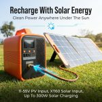 pvbat 500w 1000wh portable outdoor power station