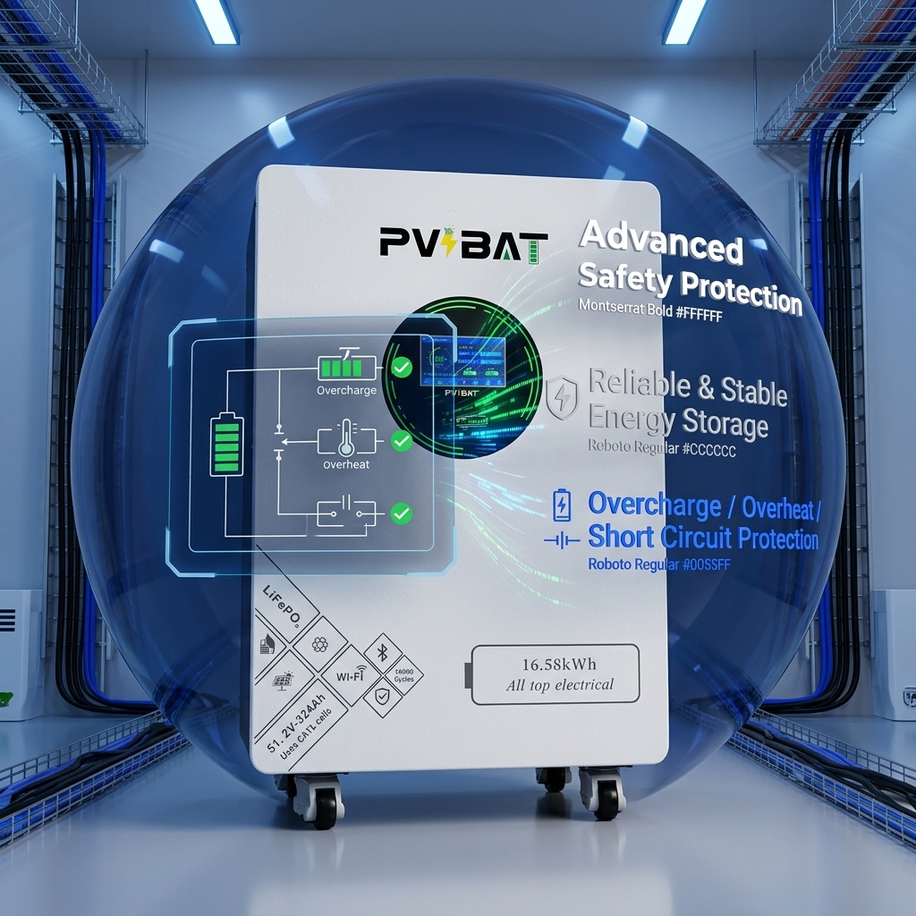 pvbat 16.5kwh lifepo4 storage battery