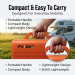 pvbat 500w 1000wh portable outdoor power station