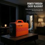 pvbat 500w 1000wh portable outdoor power station
