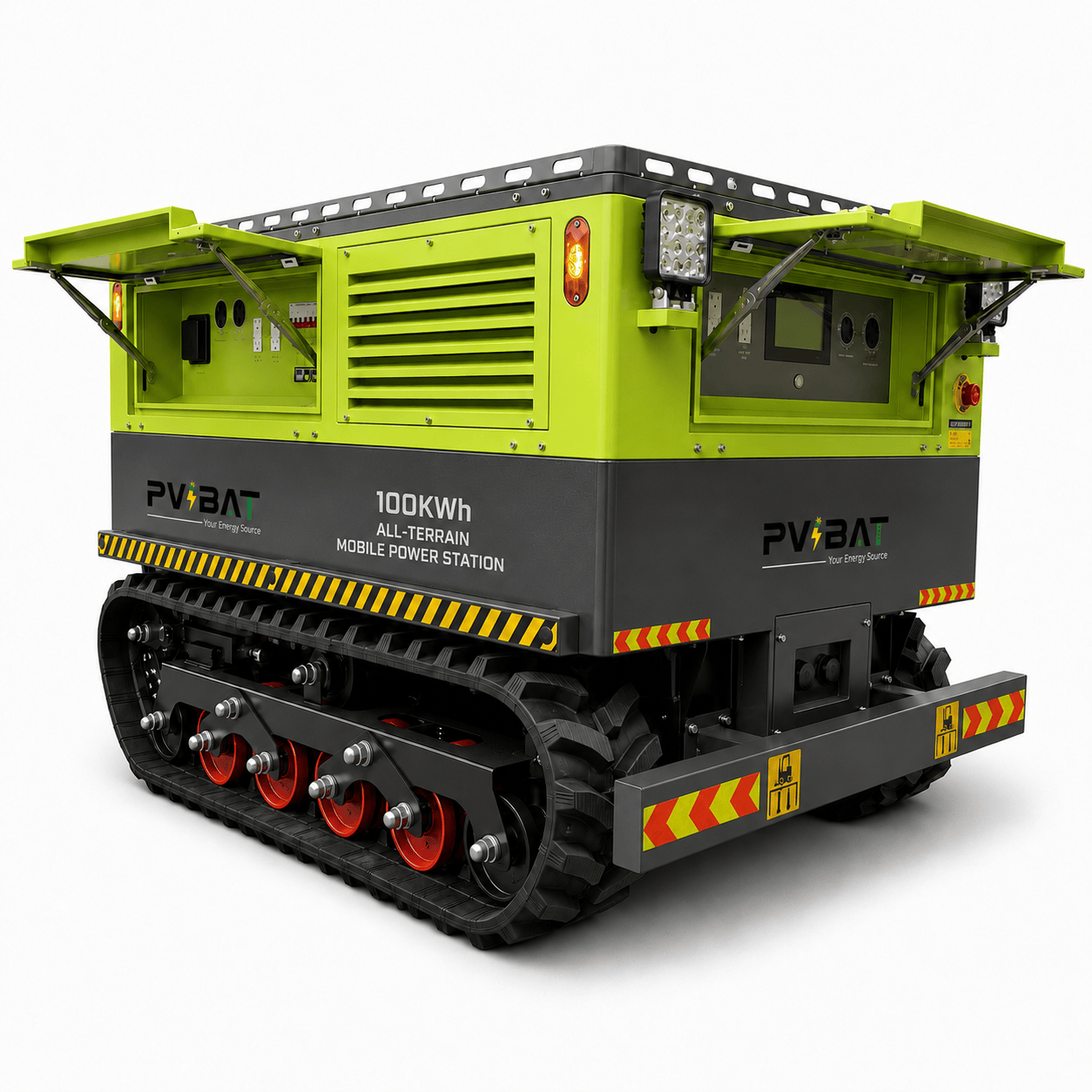 MSP-100 100kWh All-Terrain Mobile Power Station | 18kW Inverter | Solar Charging & 11kW CCS1 EV Charging