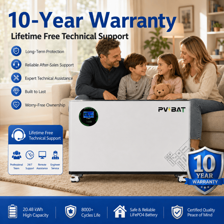 20.48kWh LiFePO4 Battery Module | 51.2V 400Ah Wall-Mounted Solar Battery Storage System