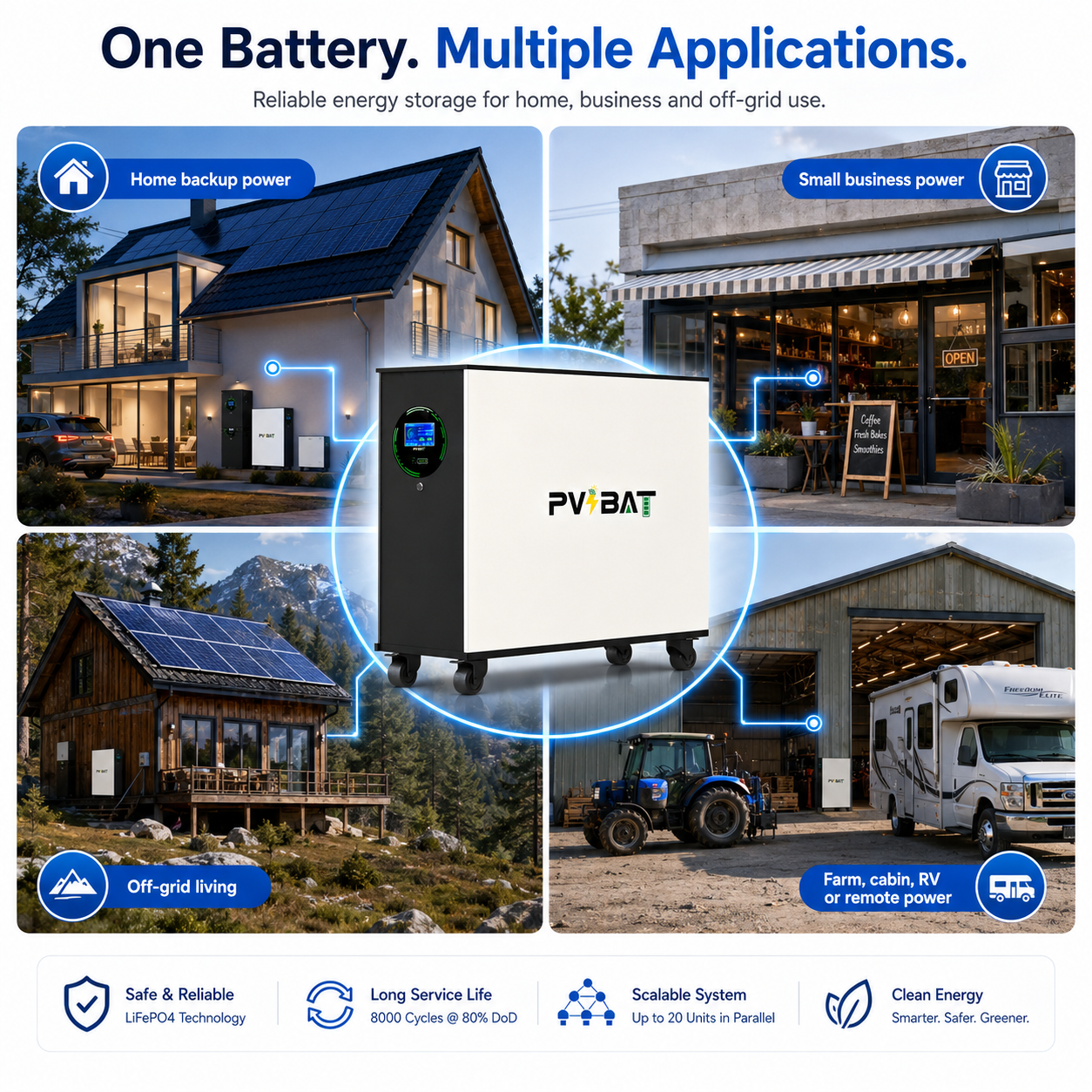 Elephant-48628 32.15kWh 51.2V 628Ah high-capacity LiFePO₄ energy storage battery for Home & Commercial Energy Storage