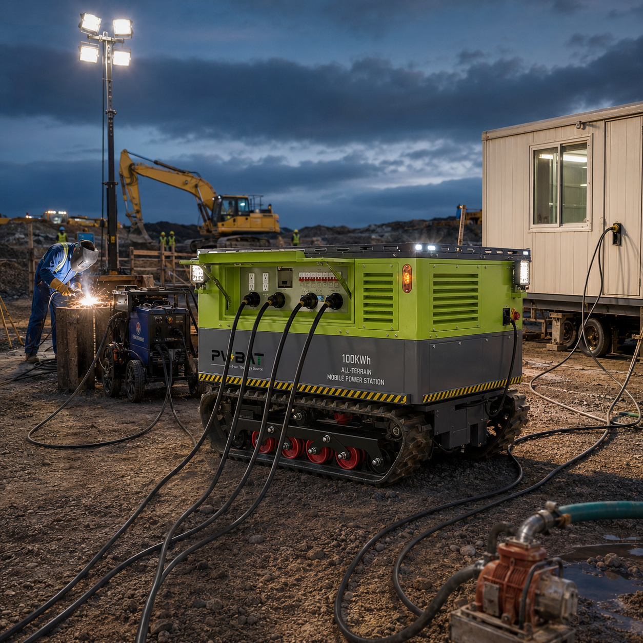 100 kWh Mobile Battery Power for Construction Sites A Cleaner Alternative to Diesel Generators