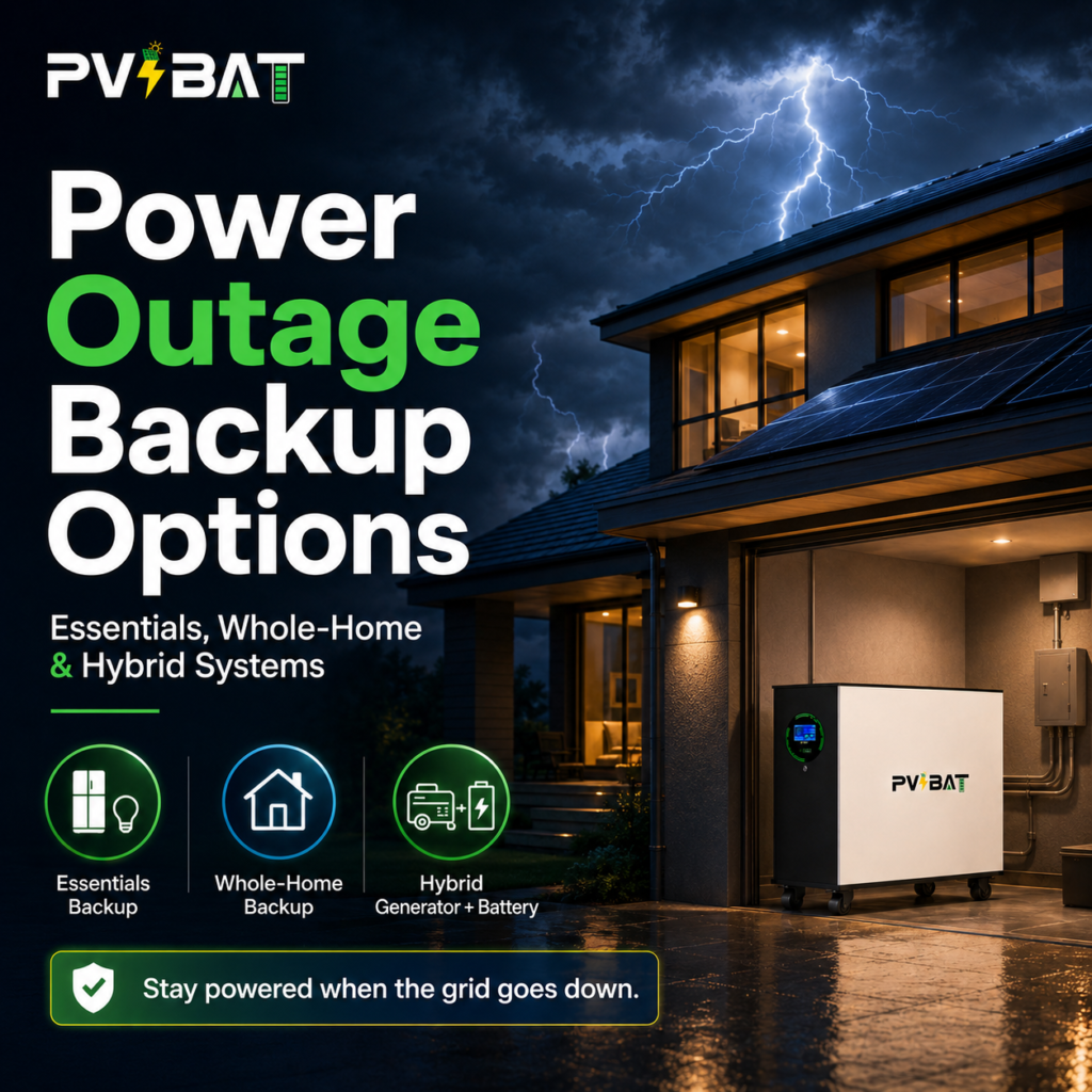 Power Outage Backup Essentials vs Whole-Home Battery vs Generator Hybrid