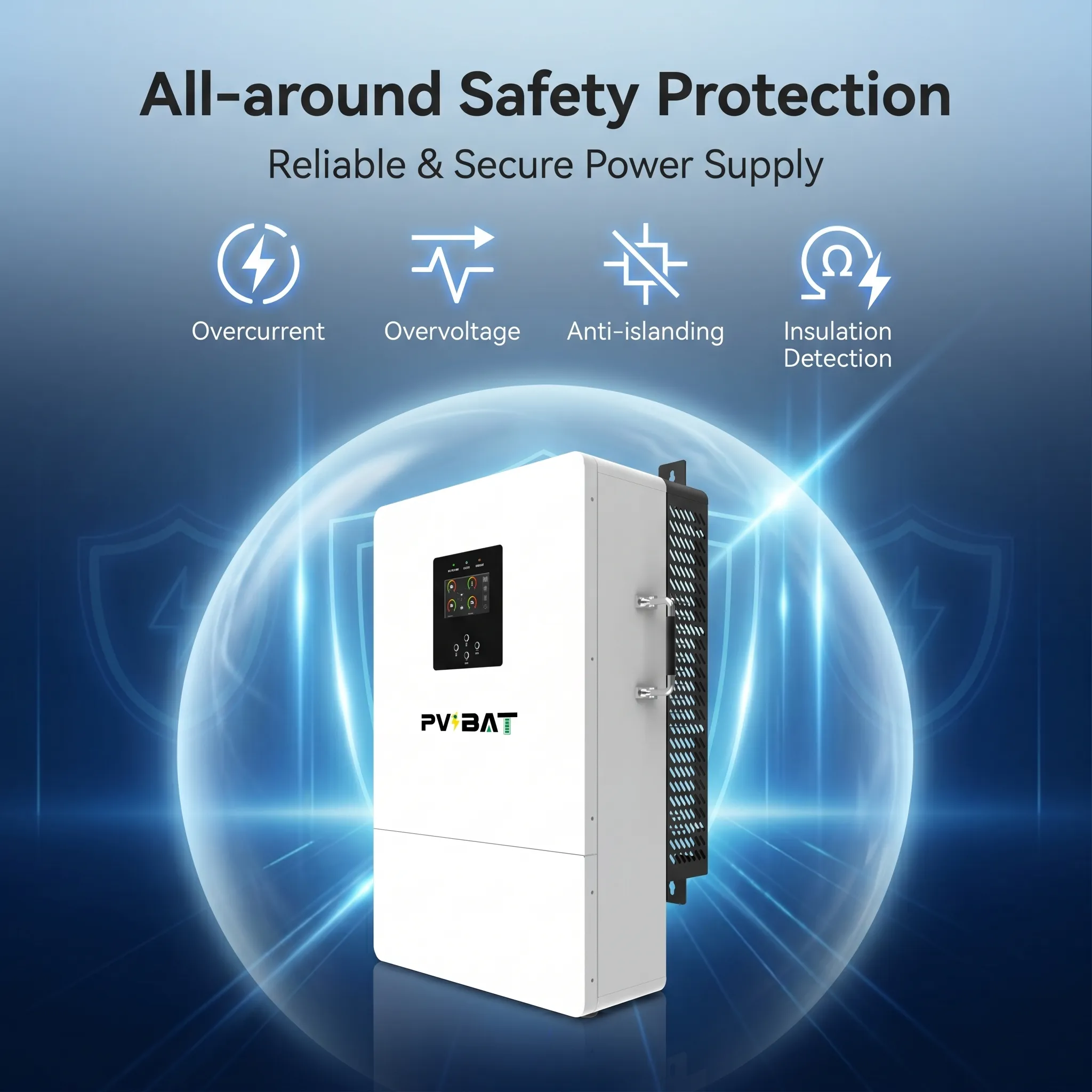 PVBAT L2P G2 IP66 12kW Split Phase Hybrid On/Off-Grid Energy Storage Inverter