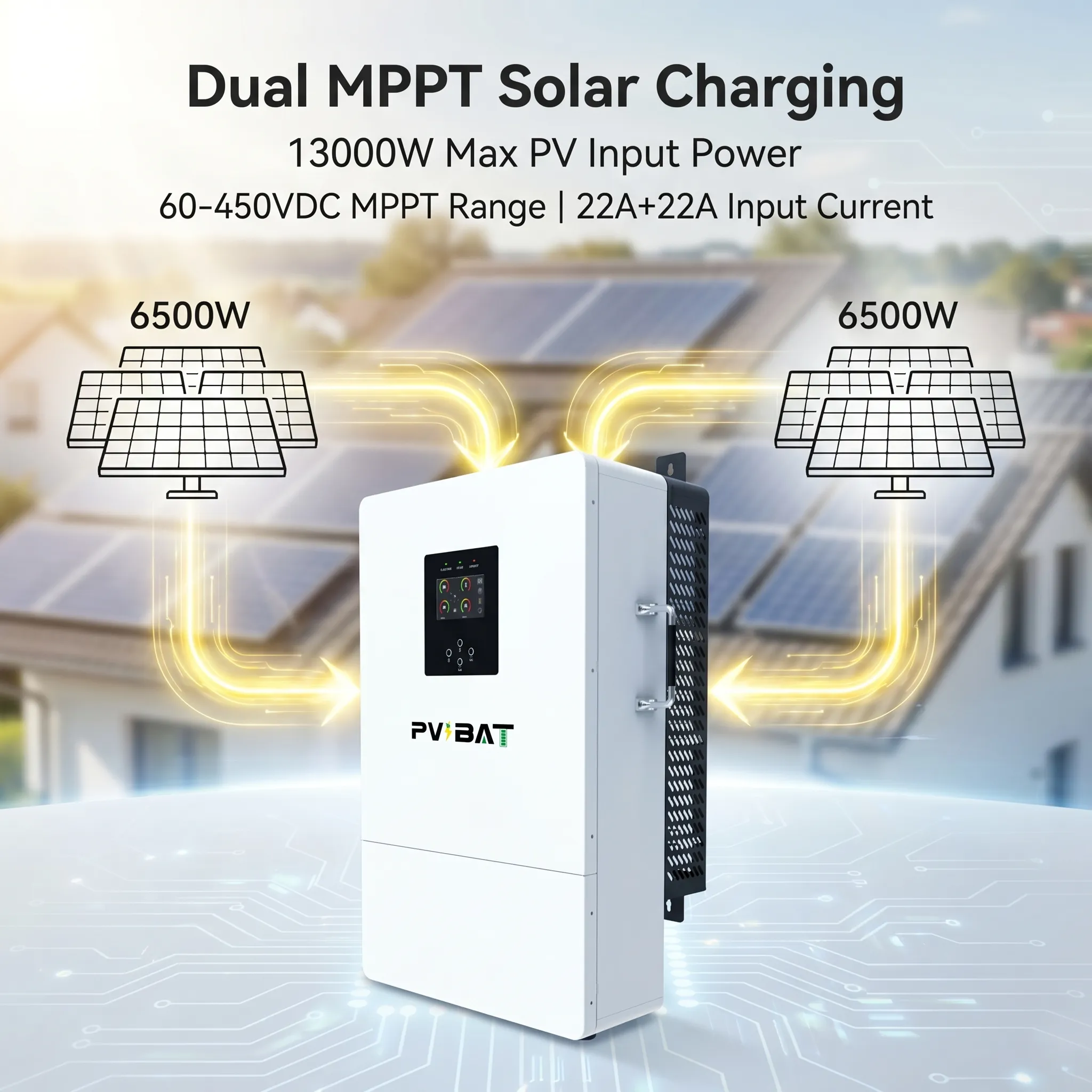 PVBAT L2P G2 IP66 12kW Split Phase Hybrid On/Off-Grid Energy Storage Inverter