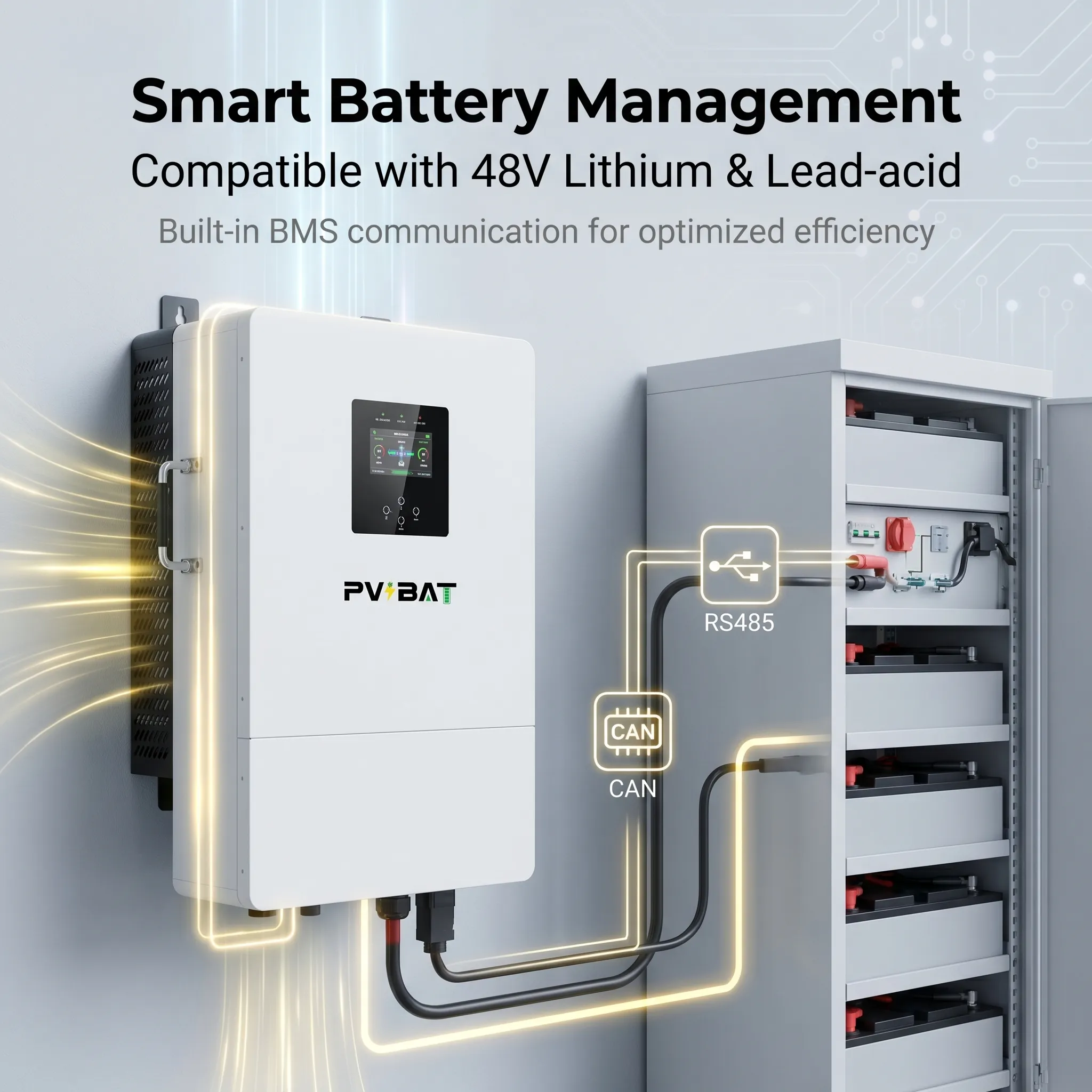 PVBAT L2P G2 IP66 12kW Split Phase Hybrid On/Off-Grid Energy Storage Inverter