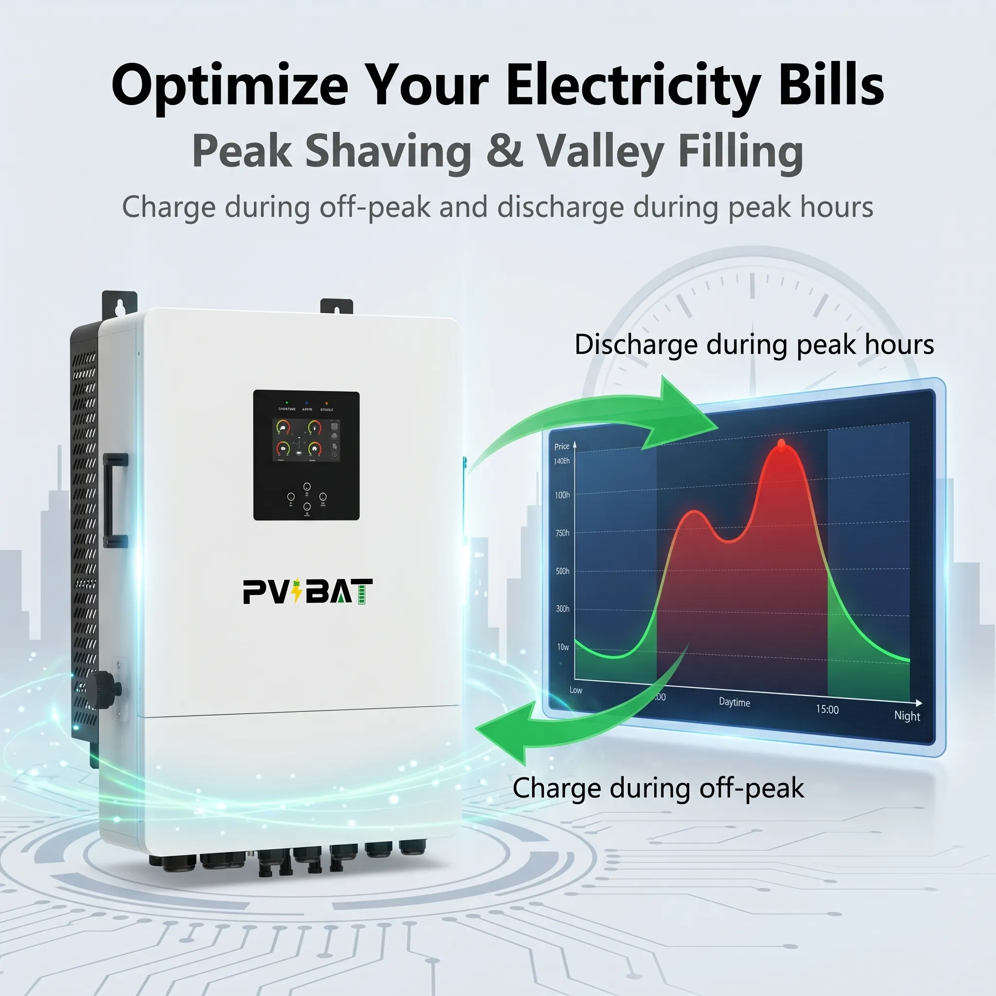 PVBAT L2P G2 IP66 12kW Split Phase Hybrid On/Off-Grid Energy Storage Inverter