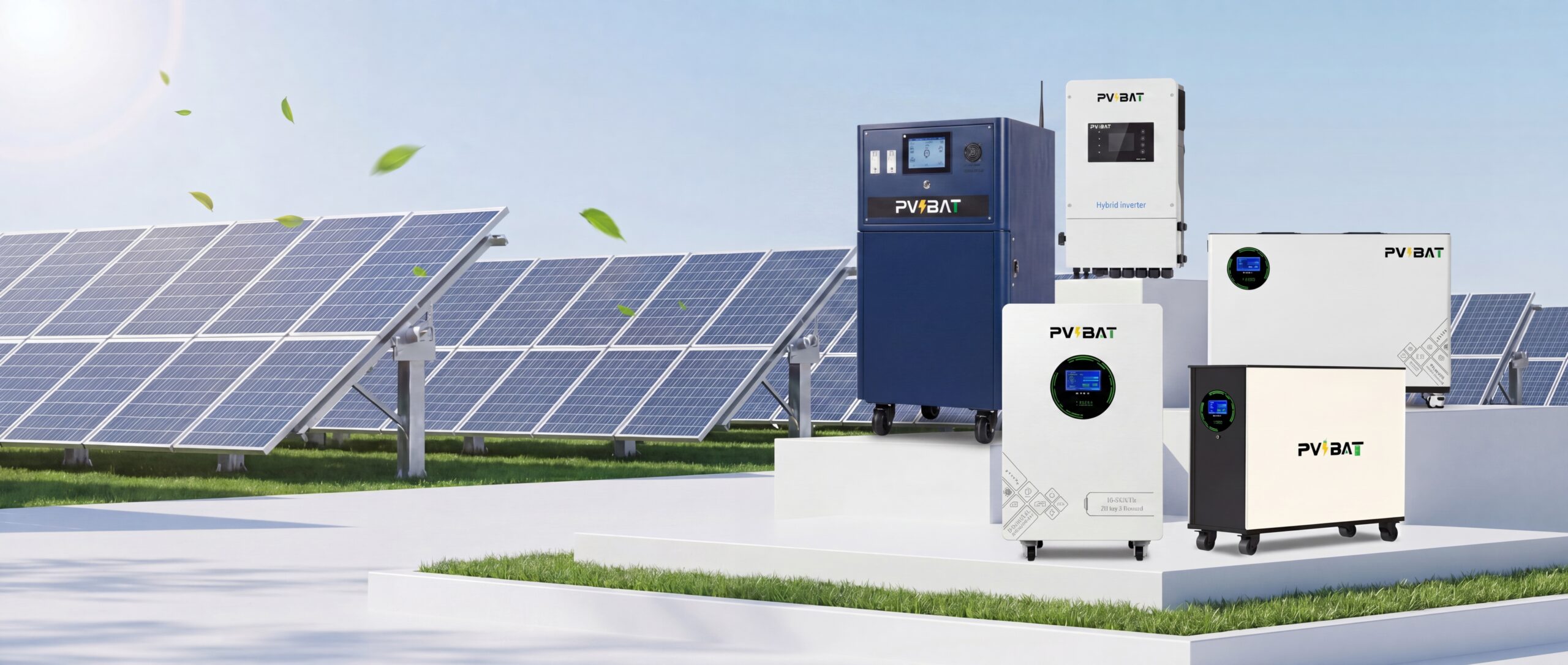 Solar powered home with PVBAT battery storage