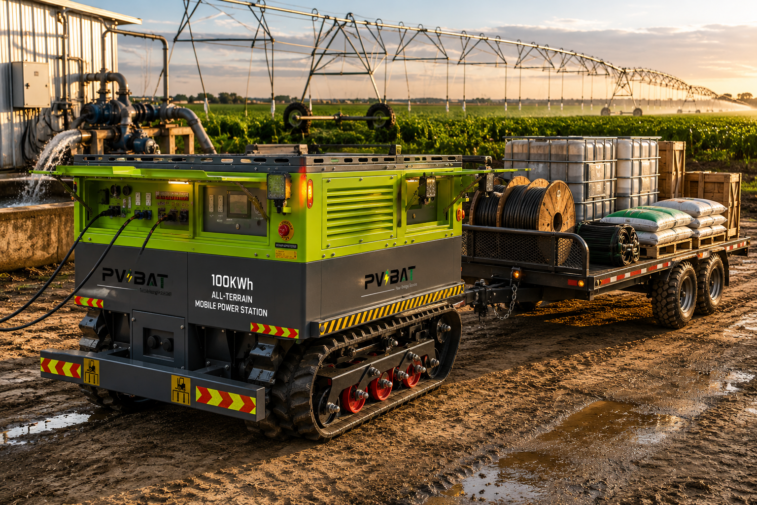 Mobile 100 kWh Battery Power for Farms, Events, and Emergency Backup