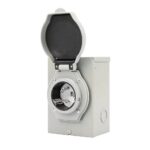 50A RV Power Outlet Box NEMA 14-50R | ETL Listed Outdoor RV Receptacle Box for RV, Trailer & EV Charging