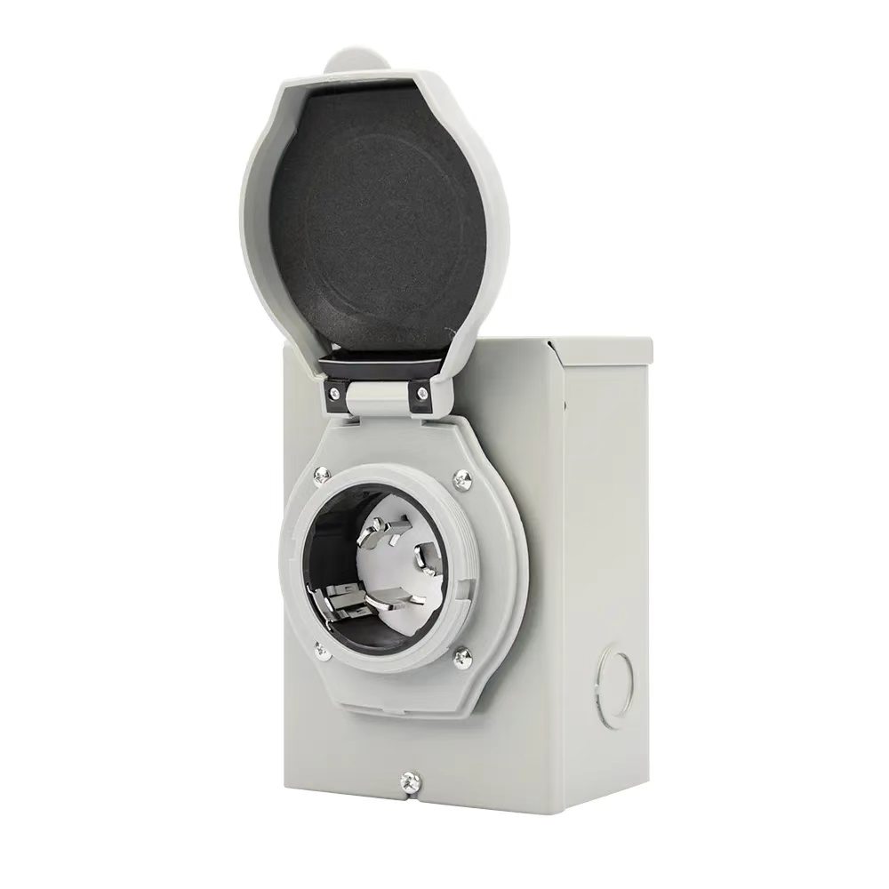 50A RV Power Outlet Box NEMA 14-50R | ETL Listed Outdoor RV Receptacle Box for RV, Trailer & EV Charging