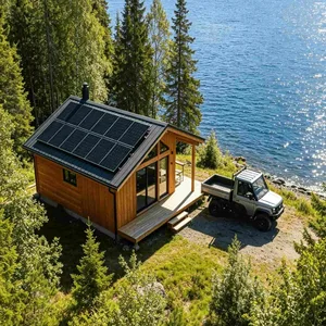 off grid solar cabin energy storage system