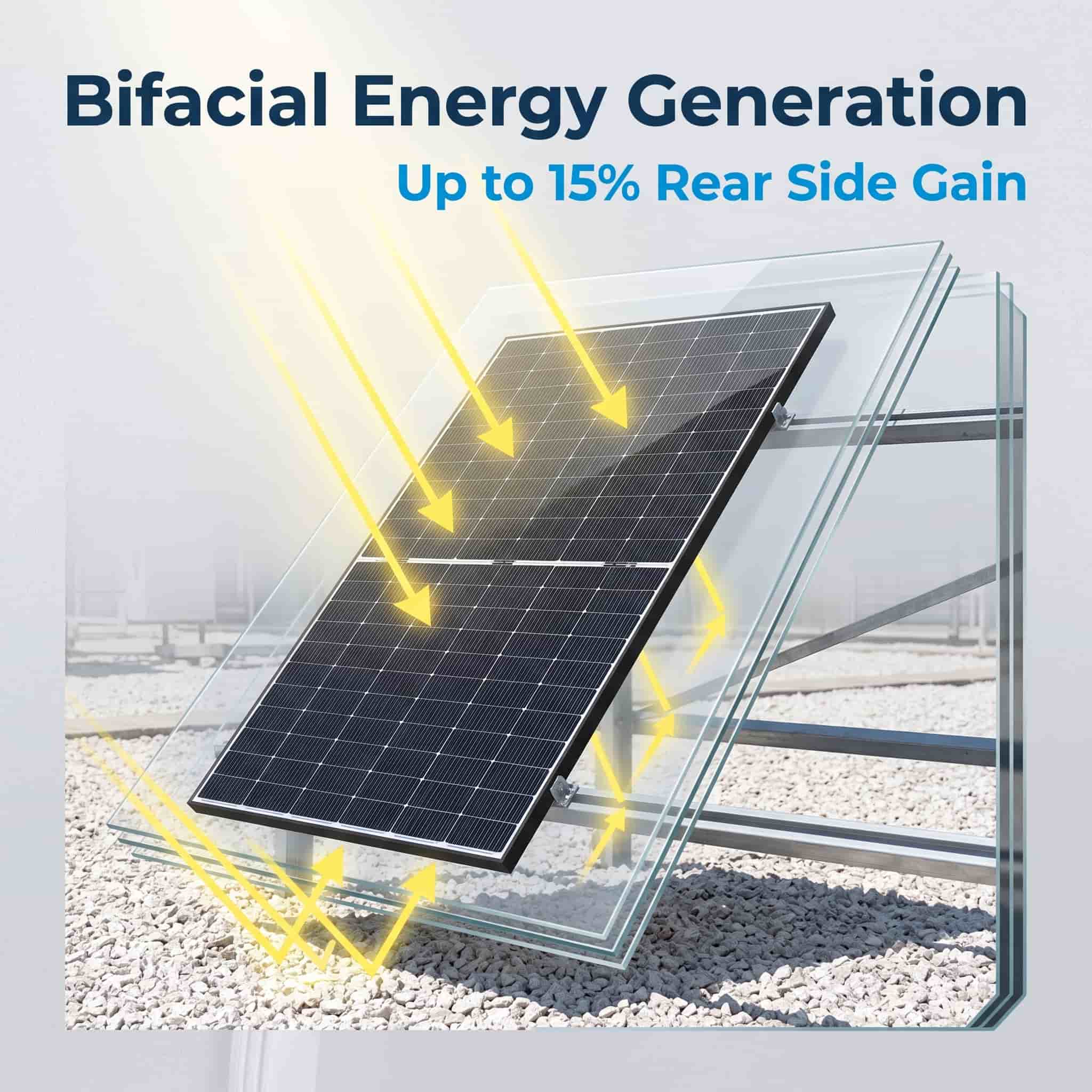 595W N-Type Bifacial Solar Panel | High Efficiency Solar Module