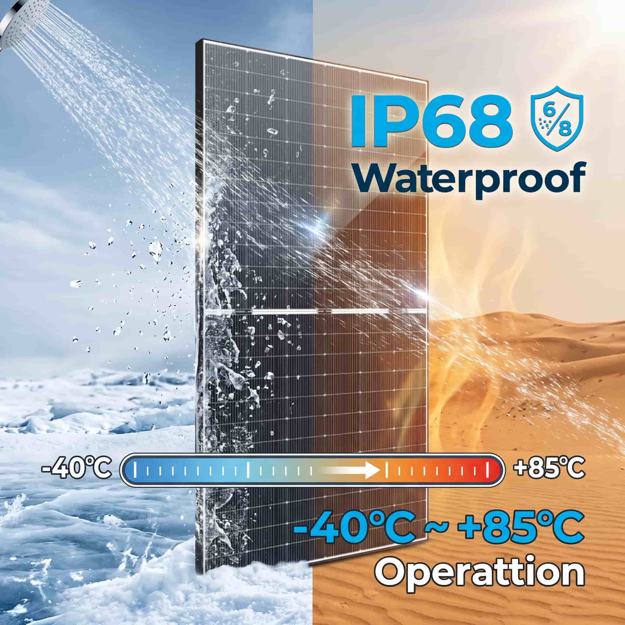 595W N-Type Bifacial Solar Panel | High Efficiency Solar Module